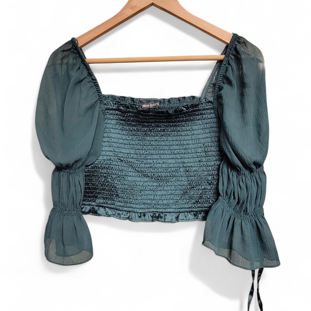 Urban Outfitters Emerald Green Blouse - Picture 4 of 5